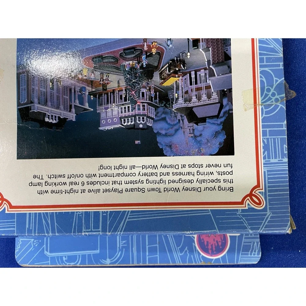 Vintage Disney Magic Town Square‎ Lighting System Lights 6 Lamp Posts NIB Tested